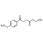 结构式 CAS# 57821-79-1, 乙基4-(4-乙基苯基)-4-氧代丁酸酯