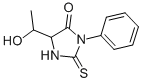 结构式 CAS# 5789-21-9, 5-(1-羟基乙基)-3-苯基-2-硫代咪唑烷-4-酮