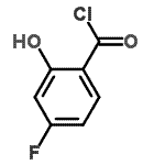 结构式 CAS# 57976-99-5, 4-氟-2-羟基苯甲酰氯