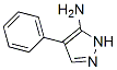 structure of CAS# 57999-06-1, 4-Phenyl-1H-Pyrazol-5-Amine;(4-Phenyl-2H-Pyrazol-3-Yl)Amine;Pyrazole, 3(Or 5)-Amino-4-Phenyl- (6Ci);Gl-0664