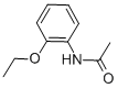structure of CAS# 581-08-8, 2'-Ethoxyacetanilide;N-(2-Ethoxyphenyl)Ethanamide;Acetamide, N-(2-Ethoxyphenyl)-;Acetanilide, 2'-Ethoxy-