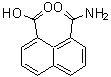 结构式 CAS# 5811-88-1, 8-羧基萘-1-甲酰胺