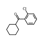 structure of CAS# 58139-10-9, (2-Chlorophenyl)(Cyclohexyl)Methanone;2-Chlorophenyl cyclohexyl ketone