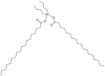 structure of CAS# 5847-55-2, Dibutyl Tin Distearate;(Dibutyl-Octadecanoyloxy-Stannyl) Octadecanoate;Octadecanoic Acid (Dibutyl-(1-Oxooctadecoxy)Stannyl) Ester;Stearic Acid (Dibutyl-Stearoyloxy-Stannyl) Ester