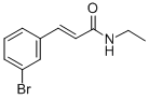 结构式 CAS# 58473-74-8, 反式-3-溴-N-乙基肉桂酰胺