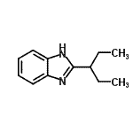 结构式 CAS# 5851-47-8, 2-(3-戊烷基)-1H-苯并咪唑