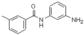 结构式 CAS# 585517-66-4, N-(3-氨基苯基)-3-甲基苯甲酰胺