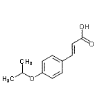 结构式 CAS# 586960-22-7, (2E)-3-(4-异丙氧基苯基)丙烯酸