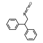 结构式 CAS# 58749-50-1, 1,1'-(2-异氰酸-1,1-乙二基)二苯