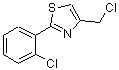 结构式 CAS# 588676-51-1, 4-(氯甲基)-2-(2-氯苯基)-1,3-噻唑