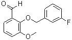 structure of CAS# 588696-81-5, 2-[(3-Fluorobenzyl)Oxy]-3-Methoxybenzaldehyde;2-(3-Fluoro-benzyloxy)-3-methoxy-benzaldehyde;2-[(3-fluorobenzyl)oxy]-3-methoxybenzaldehyde;2-[(3-fluorophenyl)methoxy]-3-methoxybenzaldehyde
