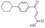 structure of CAS# 58897-74-8, 3-(4-Cyclohexylbenzoyl)Acrylic Acid;3-(4-CYCLOHEXYLBENZOYL)ACRYLIC ACID