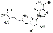 structure of CAS# 58944-73-3, Sinefungin;(2S,5S)-2,5-Diamino-6-[(2R,3S,4R,5R)-5-(6-Aminopurin-9-Yl)-3,4-Dihydroxy-Tetrahydrofuran-2-Yl]Hexanoic Acid;(2S,5S)-2,5-Diamino-6-[(2R,3S,4R,5R)-5-(6-Amino-9-Purinyl)-3,4-Dihydroxy-2-Tetrahydrofuranyl]Hexanoic Acid;(2S,5S)-2,5-Diamino-6-[(2R,3S,4R,5R)-5-(6-Aminopurin-9-Yl)-3,4-Dihydroxy-Oxolan-2-Yl]Hexanoic Acid