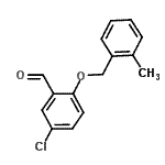 structure of CAS# 590360-24-0, 5-Chloro-2-[(2-Methylbenzyl)Oxy]Benzaldehyde;5-Chloro-2-[(2-methylbenzyl)oxy]benzaldehyde;5-chloro-2-[(2-methylphenyl)methoxy]benzaldehyde;MFCD03422434
