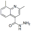 structure of CAS# 590376-58-2, 2,8-Dimethyl-4-Quinolinecarboxylic acid Hydrazide;4-Quinolinecarboxylicacid,2,8-Dimethyl-,Hydrazide(9CI);2,8-DIMETHYLQUINOLINE-4-CARBOHYDRAZIDE