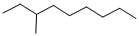 structure of CAS# 5911-04-6, 3-Methylnonane;Inchi=1/C10h22/C1-4-6-7-8-9-10(3)5-2/H10h,4-9H2,1-3H;Nonane, 3-Methyl-