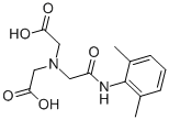 结构式 CAS# 59160-29-1, N-(2,6-二甲基苯基氨基甲酰基甲基)亚胺二乙酸