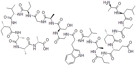 structure of CAS# 59165-34-3, Gardimycin;Actagardine (9Ci);Actagardinum