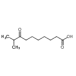 structure of CAS# 59210-10-5, 9-Methyl-8-Oxodecanoic Acid;9-methyl-8-oxodecanoic acid
