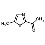 structure of CAS# 59303-17-2, 1-(5-Methyl-1,3-Thiazol-2-Yl)Ethanone;1-(5-methylthiazol-2-yl)ethanone;2-Acetyl-5-methyl thiazole