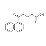 structure of CAS# 59345-41-4, 5-(1-Naphthyl)-5-Oxopentanoic Acid;5-(1-Naphthyl)-5-oxovaleric acid