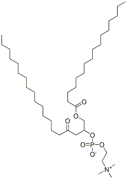 结构式 CAS# 59540-22-6, 1,3-二棕榈酰-2-磷脂酰胆碱