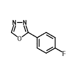 结构式 CAS# 595567-05-8, 2-(4-氟苯基)-1,3,4-恶二唑