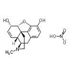 CAS 登录号：596-16-7， (5alpha,6alpha)-17-甲基-7,8-二去氢-4,5-环氧吗喃-3,6-二醇硝酸盐(1:1)