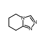 structure of CAS# 59624-08-7, 5,6,7,8-Tetrahydro[1,2,4]Triazolo[4,3-a]Pyridine;5,6,7,8-tetrahydro[1,2,4]triazolo[4,3-a]pyridine