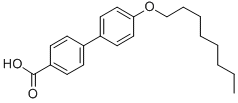 structure of CAS# 59748-18-4, 4-n-Octyloxybiphenyl-4'-Carboxylic Acid;4-N-OCTYLOXYBIPHENYL-4'-CARBOXYLIC ACID;4'-(OCTYLOXY)-4-BIPHENYLCARBOXYLIC ACID;4-Carboxy-4''-(Octyloxy)-Biphenyl