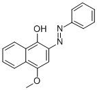 结构式 CAS# 59900-33-3, 4-甲氧基-2-苯基偶氮-1-萘酚