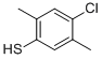 structure of CAS# 59962-29-7, 4-Chloro-2,5-Dimethylthiophenol;4-Chloro-2,5-Dimethyl-Benzenethiol