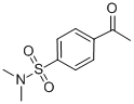 结构式 CAS# 60000-87-5, 4-乙酰基-N,N-二甲基-苯磺酰胺