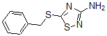 structure of CAS# 60093-11-0, 5-[(Phenylmethyl)Thio]-1,2,4-Thiadiazol-3-Amine;3-Amino-5-(Benzylthio)-1,2,4-Thizdiazole;3-AMINO-5-BENZYLTHIO-1,2,4-THIADIAZOLE