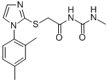 CAS#: 60176-55-8， 1-Methyl-3-[[[1-(2,4-Xylyl)-1H-Imidazol-2-Yl]Thio]Acetyl]Urea