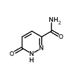 结构式 CAS# 60184-73-8, 6-氧代-1,6-二氢-3-哒嗪甲酰胺