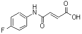 structure of CAS# 60252-79-1, (2E)-4-[(4-Fluorophenyl)Amino]-4-Oxo-2-Butenoic Acid;(2E)-3-[N-(4-fluorophenyl)carbamoyl]prop-2-enoic acid;2-butenoic acid, 4-[(4-fluorophenyl)amino]-4-oxo-, (2E);3-[(4-fluorophenyl)carbamoyl]prop-2-enoic acid