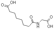 结构式 CAS# 60317-54-6, 8-(羧甲基氨基)-8-氧代-辛酸