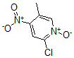 结构式 CAS# 60323-96-8, 2-氯-5-甲基-4-硝基-吡啶 1-氧化物