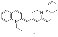 结构式 CAS# 605-91-4, 1,1'-二乙基-2,2'-碳菁碘化物