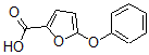 structure of CAS# 60698-32-0, 5-Phenoxy-2-Furancarboxylic Acid;5-Phenoxy-2-Furoic Acid(SALTDATA: FREE);5-PHENOXY-2-FUROIC ACID