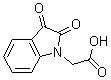 structure of CAS# 60705-96-6, 2,3-Dihydro-2,3-Dioxo-1H-Indole-1-Aceticacid;2-(2,3-Dioxoindolin-1-Yl)Acetic Acid;2-(2,3-Dioxo-1-Indolinyl)Acetic Acid;2-(2,3-Diketoindolin-1-Yl)Acetic Acid