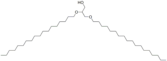 structure of CAS# 6076-38-6, 2,3-Bis(Octadecyloxy)Propan-1-Ol;2,3-Distearyloxypropan-1-Ol;1-Propanol, 2,3-Bis(Octadecyloxy)-;2,3-Bis(Octadecyloxy)Propan-1-Ol