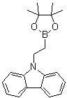 结构式 CAS# 608534-41-4, 2-(9H-咔唑基)乙基硼酸频哪醇环酯