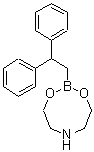 structure of CAS# 608534-43-6, 2-(2,2-Diphenylethyl)-1,3,6,2-dioxazaborocane;2-(2,2-diphenylethyl)-1,3,6,2-dioxazaboraperhydroocine;2,2-Diphenylethylboronic acid diethanolamine ester