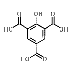 CAS 登录号：609-98-3， 2-羟基-1,3,5-苯三羧酸