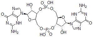 结构式 CAS# 61093-23-0, 二(3',5')-环二鸟苷酸