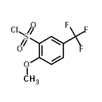 结构式 CAS# 612541-12-5, 2-甲氧基-5-(三氟甲基)苯磺酰氯