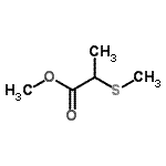 structure of CAS# 61366-76-5, Methyl 2-(Methylsulfanyl)Propanoate;2-(Methylthio)propionic acid methyl ester;2-METHYLTHIOPROPIONIC ACID METHYL ESTER;Methyl 2-(methylmercapto)propionate