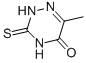 structure of CAS# 615-76-9, 6-Aza-2-Thiothymine;6-Methyl-3-Thioxo-2H-1,2,4-Triazin-5-One;6-Methyl-3-Thio-As-Triazine-3,5(2H,4H)-Dione;Nsc1609
